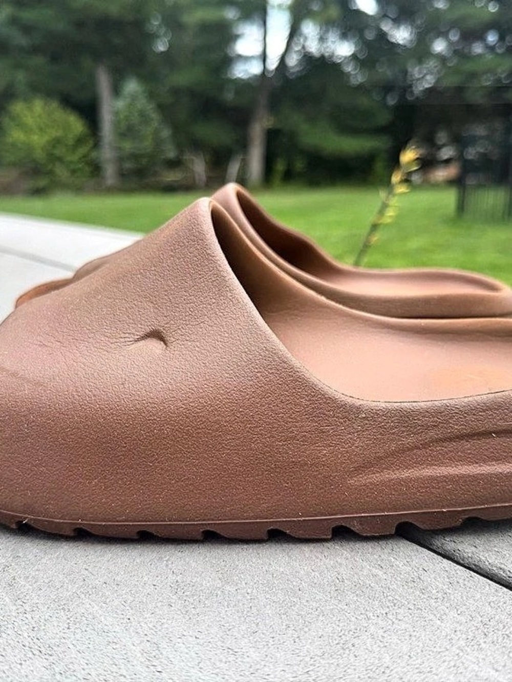 Yeezy Slide Sandals in Brown